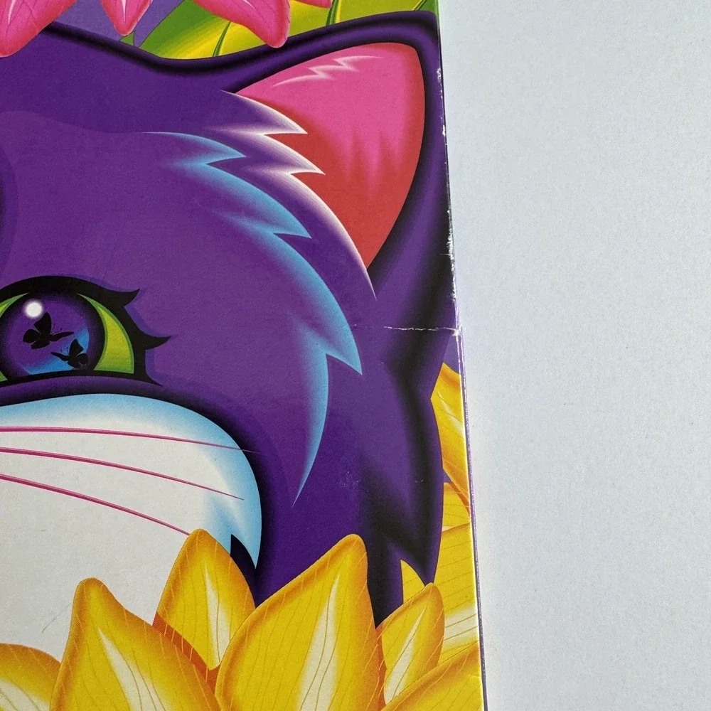 Lisa Frank Cats, Flowers & Butterflies 2 Pocket Folder Vintage 1990s‎